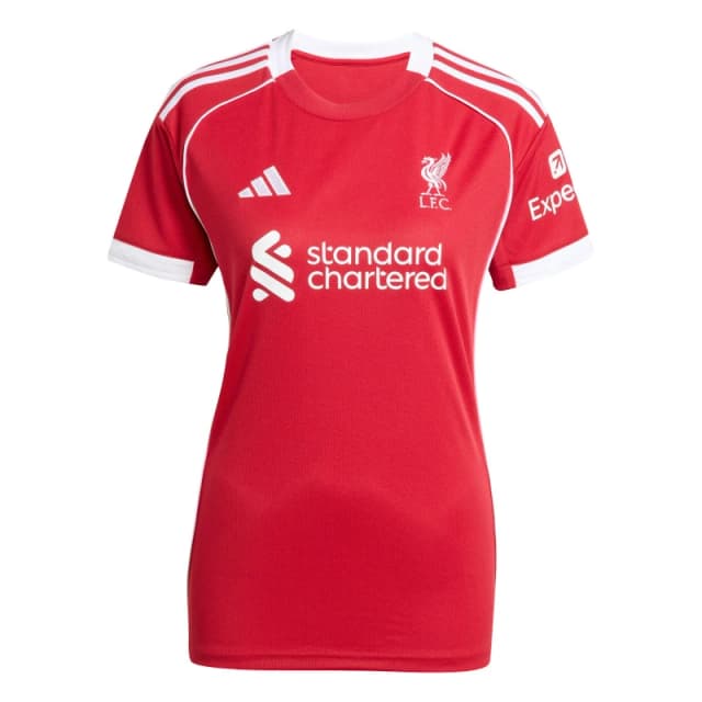 adidas Liverpool Home Shirt 2025 2026 Womens Red female 12 (M)