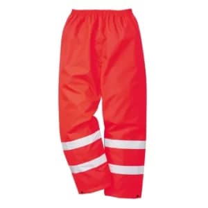 Oxford Weave 300D Class 1 Hi Vis Trousers Red 2XL 32"
