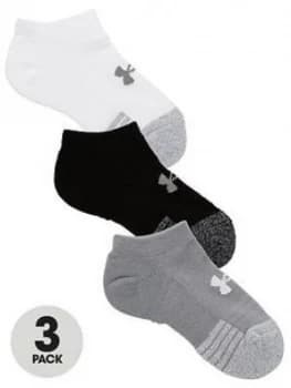 Urban Armor Gear Youth Heatgear 3 Pack No-Show Socks - Grey