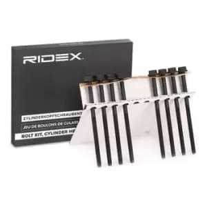 RIDEX Cylinder Head Bolt Kit Female Star 1217B0048 Bolt Kit, cylinder head VW,SKODA,SEAT,POLO (9N_),Lupo (6X1, 6E1),POLO (6N2)