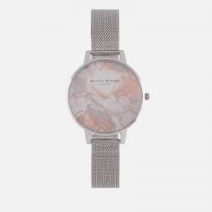 Olivia Burton Womens Abstract Florals Watch - Silver