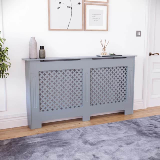 Lassic Vida Designs Oxford Radiator Cover, Large Dark Grey unisex Large
