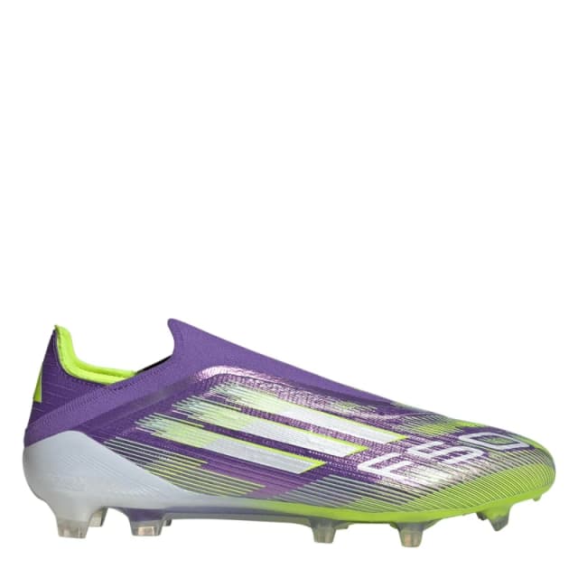adidas F50 Elite Laceless Adults Firm Ground Football Boots Purple/White male 10 (44.7)