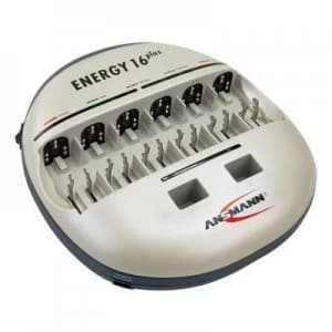 Ansmann Energy 16 plus Charger for cylindrical cells NiCd, NiMH AAA , AA , C, D, 9V PP3