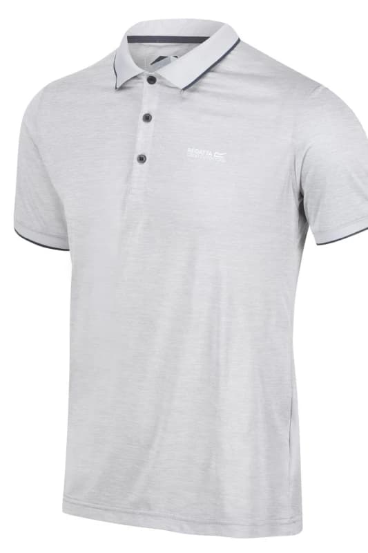 Regatta Regatta Men 'Remex' Active Polo Shirt in Silver Size: X-Large Silver XL Male 5059404487042