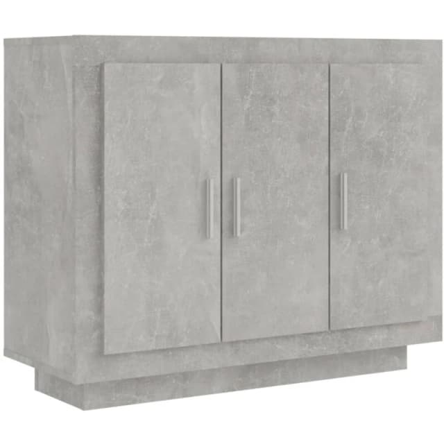 VIDAXL Sideboard Concrete Grey 92x35x75cm Engineered Wood Vidaxl 8720286966396