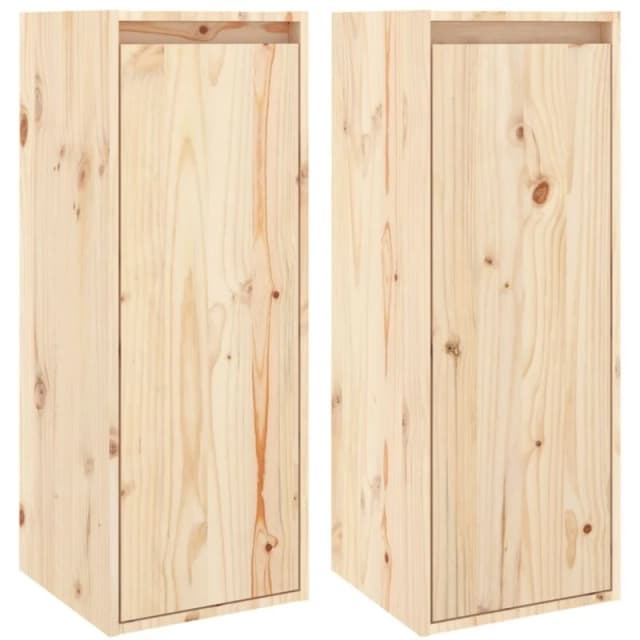 VIDAXL Vidaxl - Wall Cabinets 2 pcs 30x30x80cm Solid Wood Pine 8720286840887