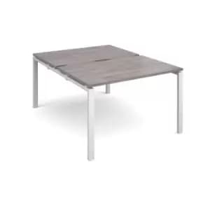 Adapt starter units back to back 1200mm x 1600mm - white frame and grey oak top