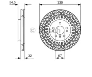 Bosch Brake disc 0 986 479 D08 Brake rotor,Brake discs MERCEDES-BENZ,M-Klasse (W166),GLE (W166),GLE Coupe (C292)