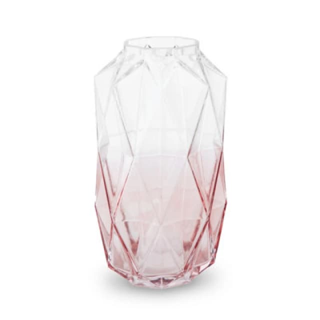 Premier Housewares Brice Large Pink Glass Vase Pink