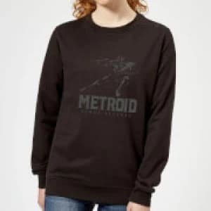 Nintendo Metroid Samus Returns Womens Sweatshirt - Black - 5XL