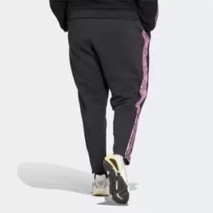 adidas Tiro Winterized Tracksuit Bottoms (Plus Size) Wome - Black / Pulse Lilac