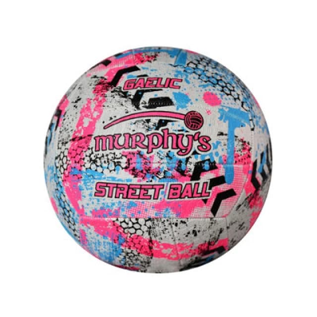 Murphys Gaelic Street Football White/pink/cyan (5)