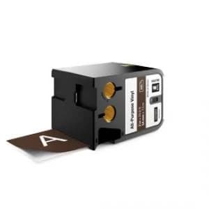 Dymo 1868790 White On Brown Label Tape 54mm x 7m