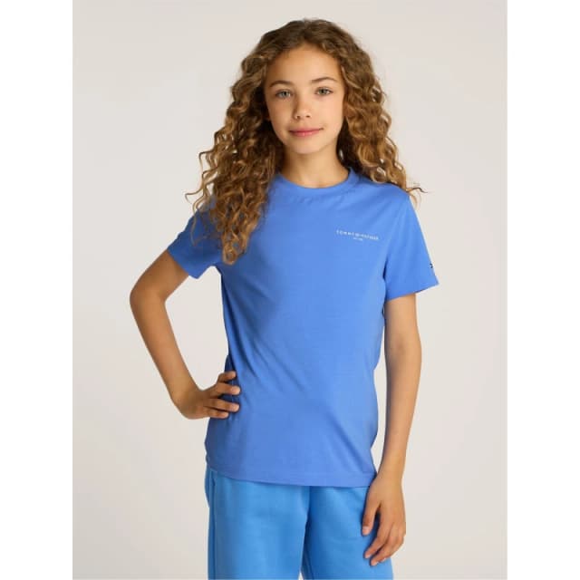 TOMMY HILFIGER U Mini Corp Logo Tee Ss - Blue Blue One Size