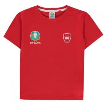 UEFA Euro 2020 Austria Core T Shirt Junior Boys - Red