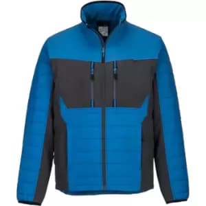 Portwest WX3 Mens Hybrid Baffle Jacket Persian Blue 2XL