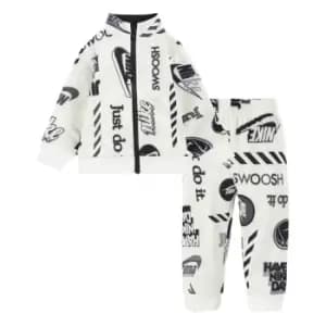Nike All Over Print Tricot Tracksuit Baby Boys - Cream