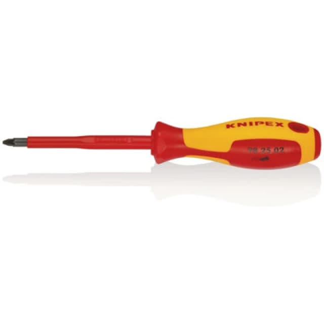 Knipex 98 25 02 Vde Insulated Pozidriv Screwdriver, Pz2 X 100mm 57557