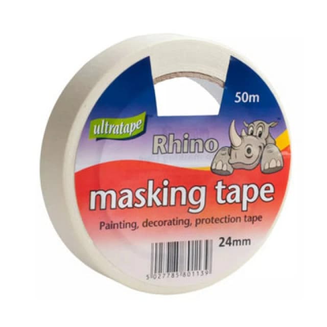 Ultratape 24mmx50m Rhino General Purpose Masking Tape