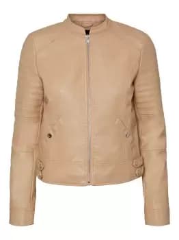VERO MODA Short Coated Jacket Women Beige