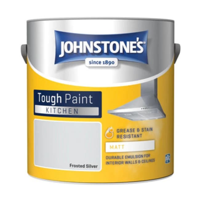 Johnstone's Kitchen Matt Tough Paint Frosted Silver - 2.5L