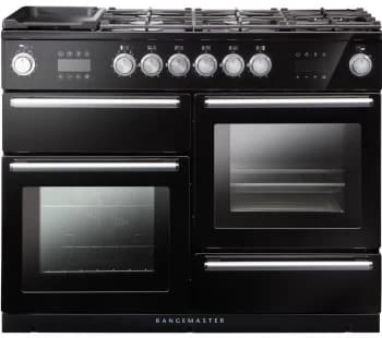 Rangemaster Nexus Steam 110cm Dual Fuel Range Cooker - Black