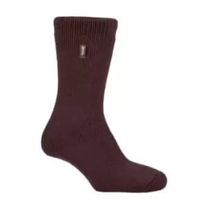 Jeep 1 Pack Thermal Boot Socks Mens - Brown