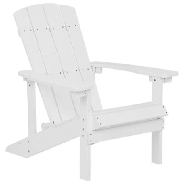 Beliani Garden Chair Adirondack White