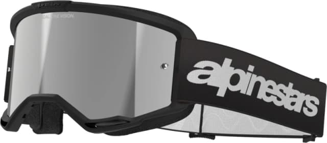 Alpinestars Vision 3 Wordmark Mirror Motocross Goggles, Black for Men