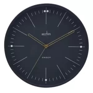Acctim Solna Volcano Black 28cm Wall Clock