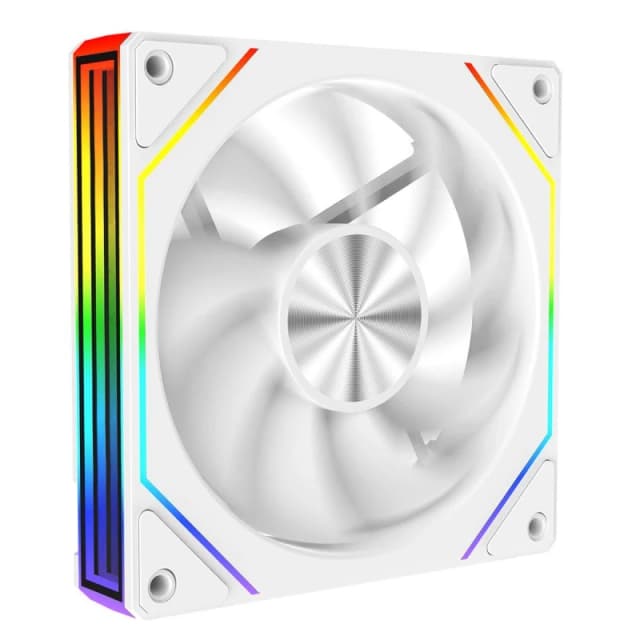 CiT Eclipse 120mm Two-Sided Infinity ARGB White 4pin PWM PC Cooling Fan RGB White unisex One Size