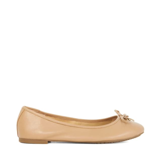Dune London Womens Harpington Leather Ballet Pumps Camel female 4 (37)