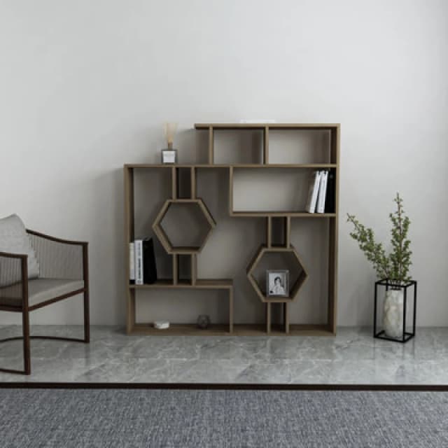 Decorotika Tamara Bookshelf Walnut