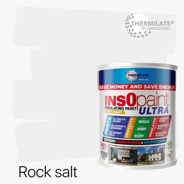 THERMILATE TECHNOLOGIES InsOpaint ULTRA - 9 IN 1 Interior & Exterior Paint - 1L in Rock Salt Rock Salt Unisex 1L