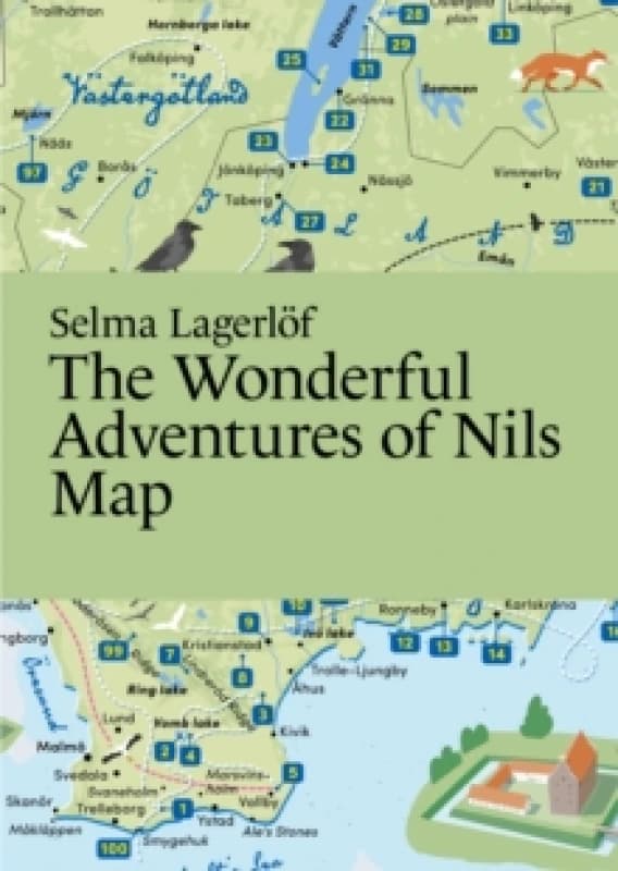 Selma Lagerlof, The Wonderful Adventures of Nils Map Fold-out book or chart