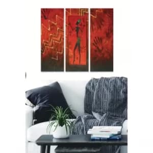 MDFDSCF7612 Multicolor Decorative MDF Painting (3 Pieces)