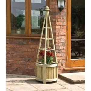 Rowlinson Marberry Obelisk Garden Planter