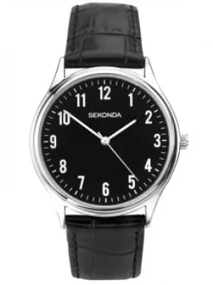 Sekonda Mens Black Strap Watch 1777