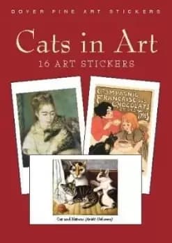 Cats in Art: 16 Art Stickers by Carol Belanger Grafton