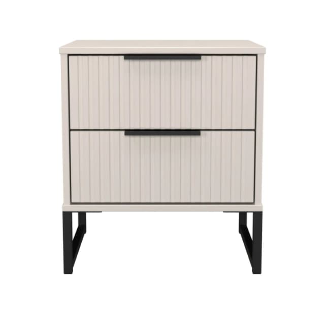 Ready Assembled 2 U Menai 2 Drawer Bedside (Ready Assembled) in Taupe Size: Small Taupe Unisex Small