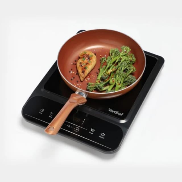 VonShef Portable Single Induction Hob Black unisex