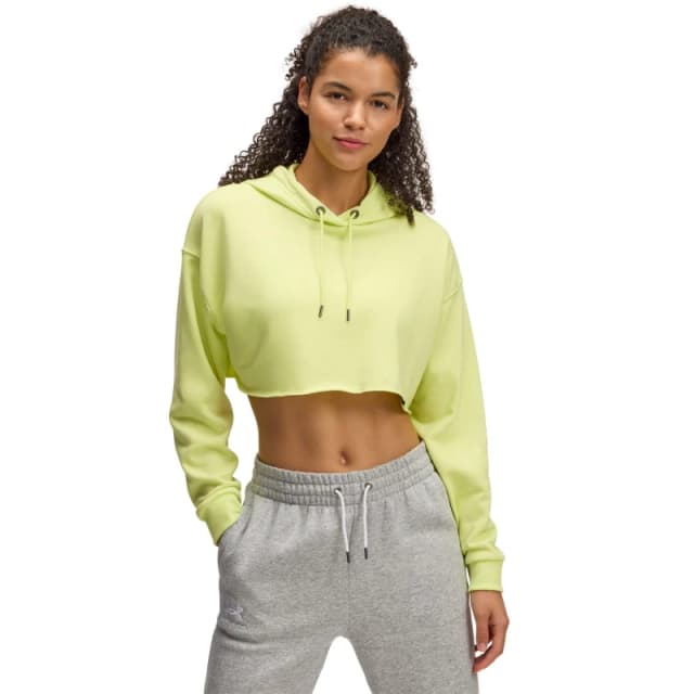 Under Armour Icon Terry Cropped Hoody Yellow female 0-2