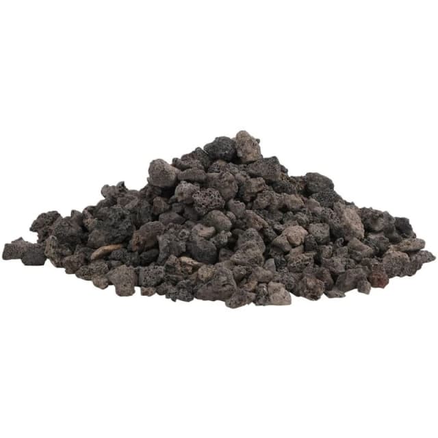 vidaXL Volcanic Rocks 10KG Black 1-2 cm, Black 3217180