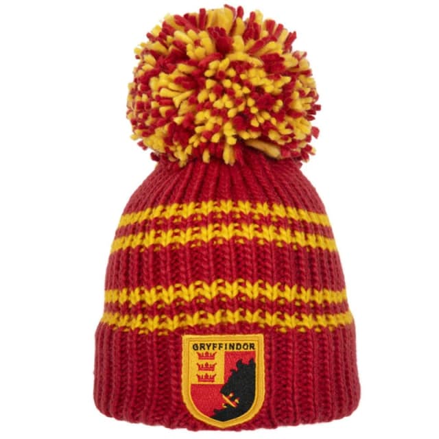 Harry Potter Mens Gryffindor Bobble Beanie in Red Red Male One Size