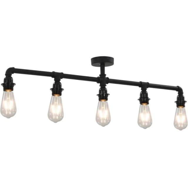 VIDAXL Ceiling Lamp Black 5 x E27 Bulbs Vidaxl 8719883573526