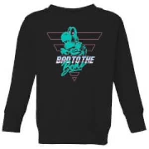 Nintendo Super Mario Bad To The Bone Kid's Sweatshirt - Black - 11-12 Years