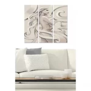 MDF171070823 Multicolor Decorative MDF Painting (3 Pieces)