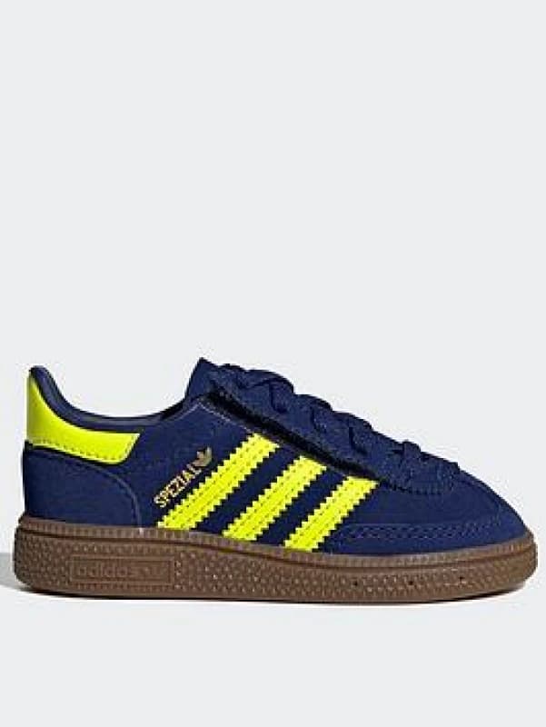 adidas Originals Handball Spezial Shoes Infants Blue/Yellow unisex C6 (23)