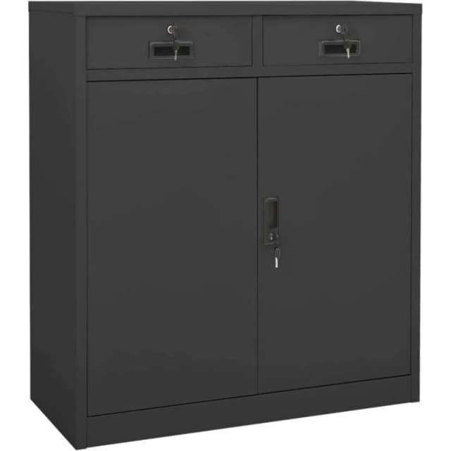 VIDAXL Office Cabinet Anthracite 90x40x102cm Steel Vidaxl 8720286566213